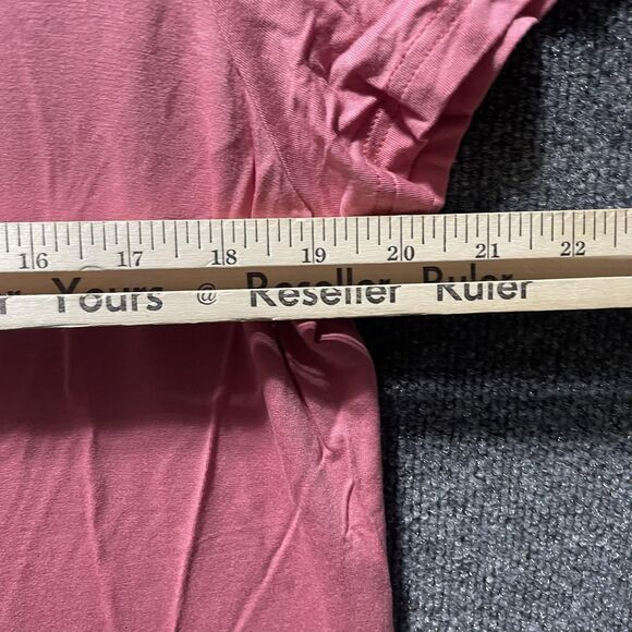 Swomog Nightgown Womens Large Pink Button Front Sleep Shirt Short Sleeve Pajama - Picture 7 of 9